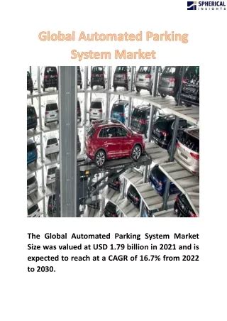 Global Automated Parking System (APS) Market Set to Reach .